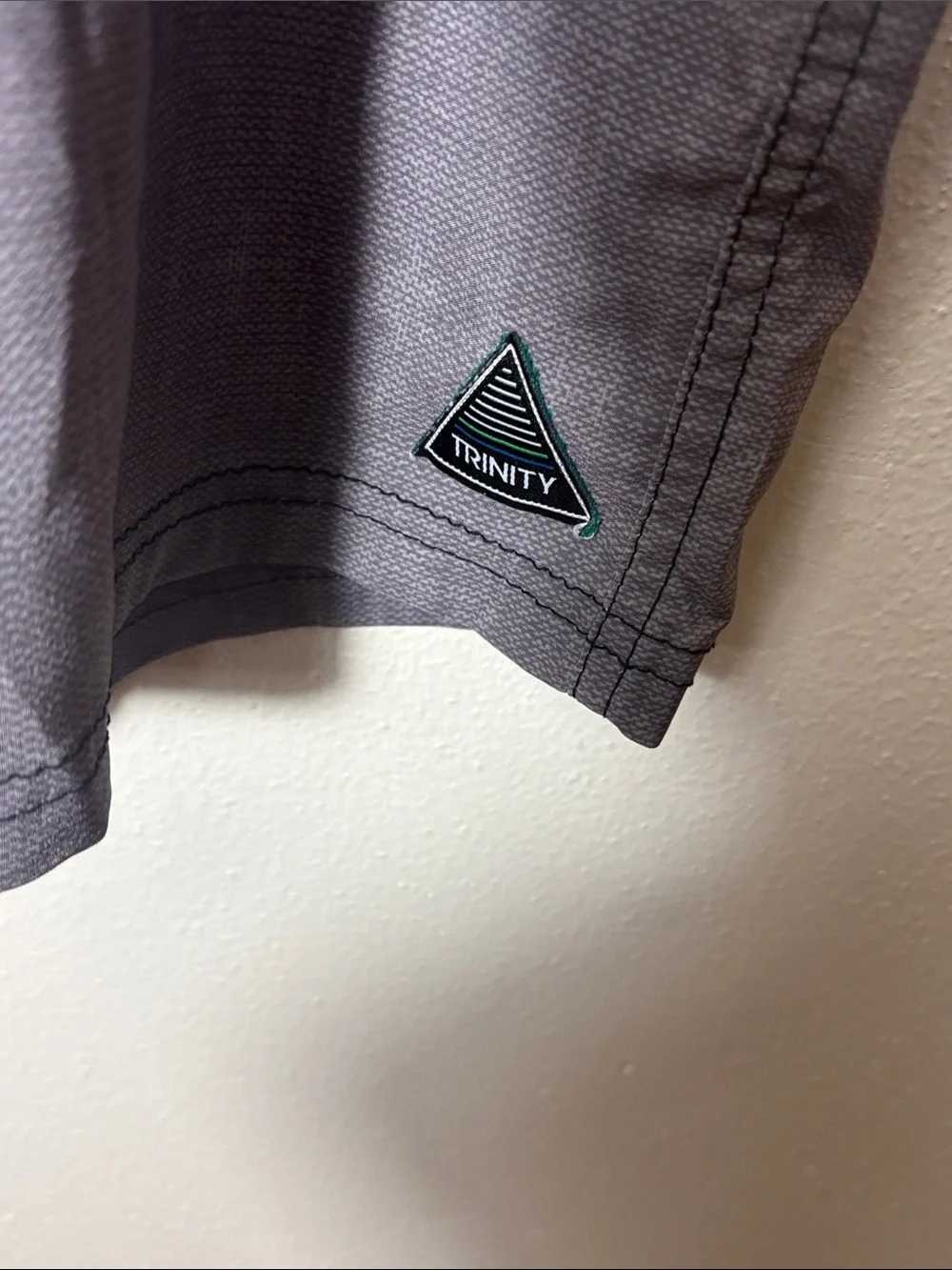 Trinity Black Teal Gray Colorblocked Men's Board Shorts